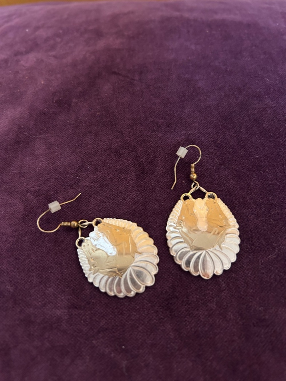 Vintage horse earrings